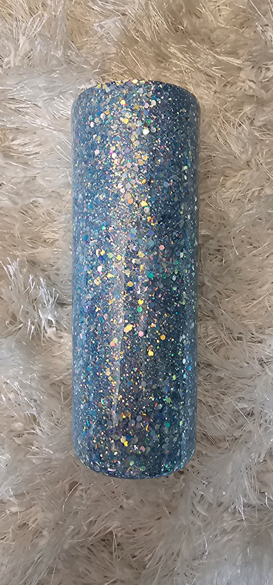 20oz Blue Pink Glove Glitter