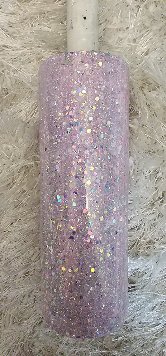 20oz Pink Glove Glitter