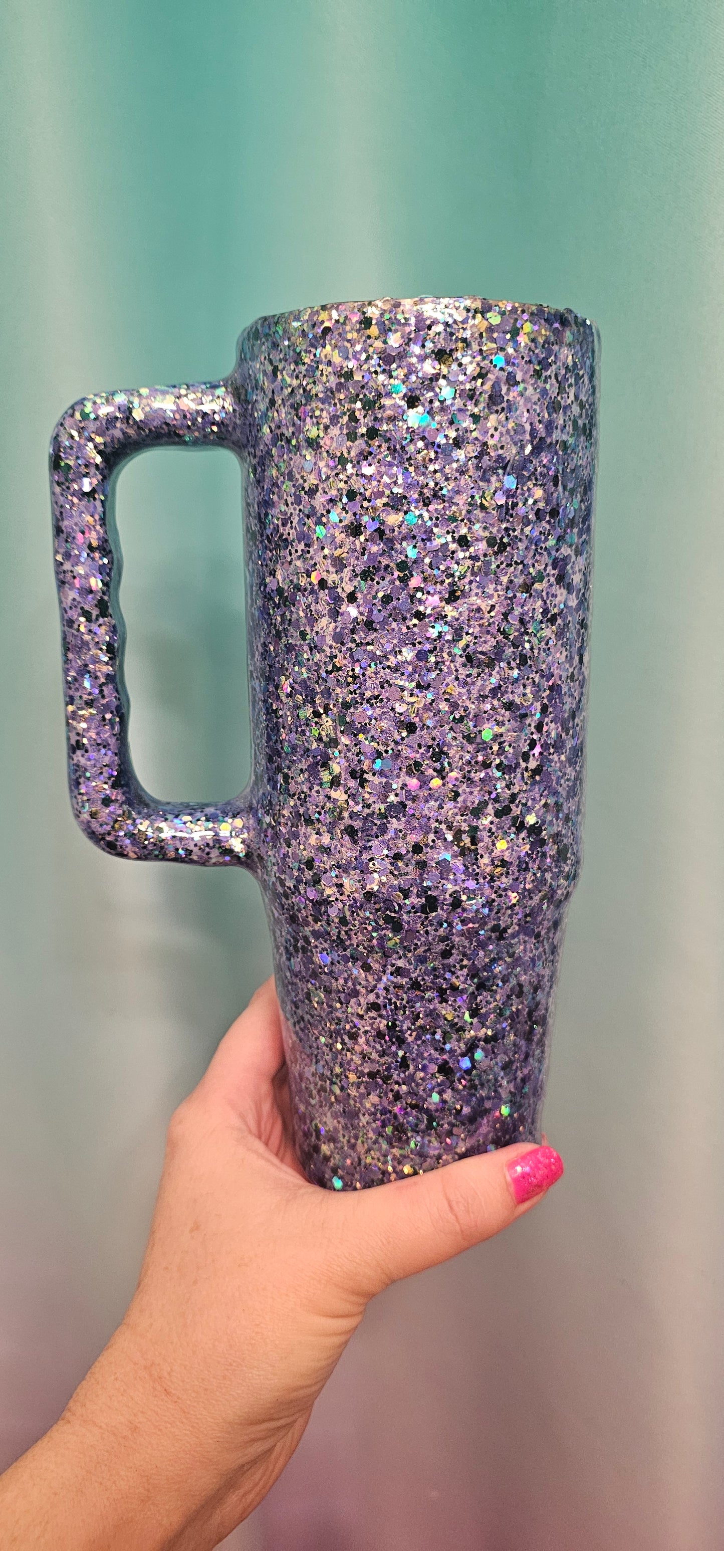 Blue Sparkle 30oz Handel